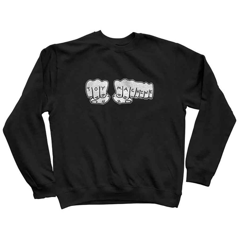 TOY MACHINE FISTS CREWNECK SWEATER SMALL