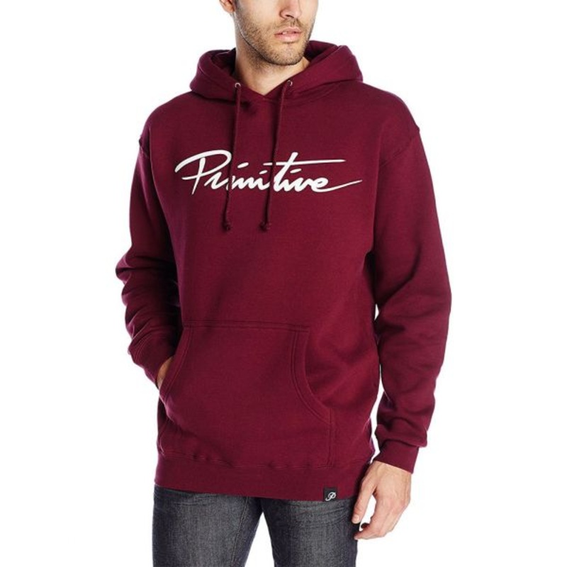 PRIMITIVE NUEVO BURGUNDY HOODIE MED