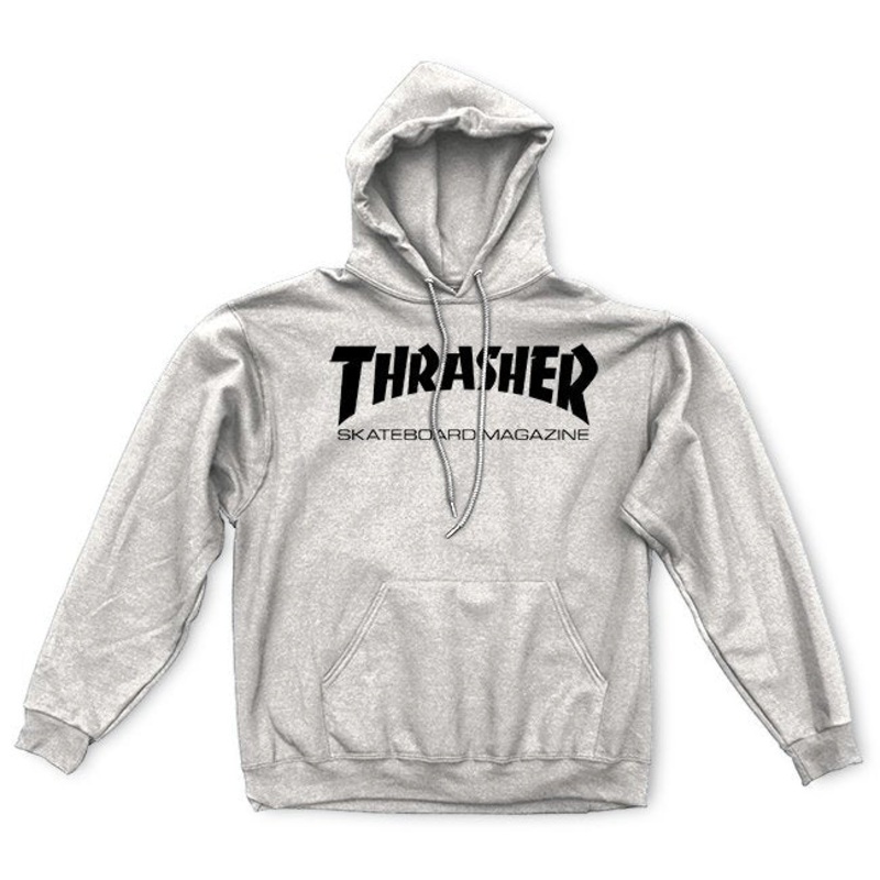 THRASHER SKATE MAG HOOD GREY SMALL