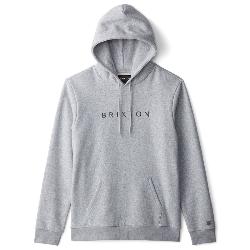 BRIXTON ALPHA LINE HOOD – HEATHER GREY MED
