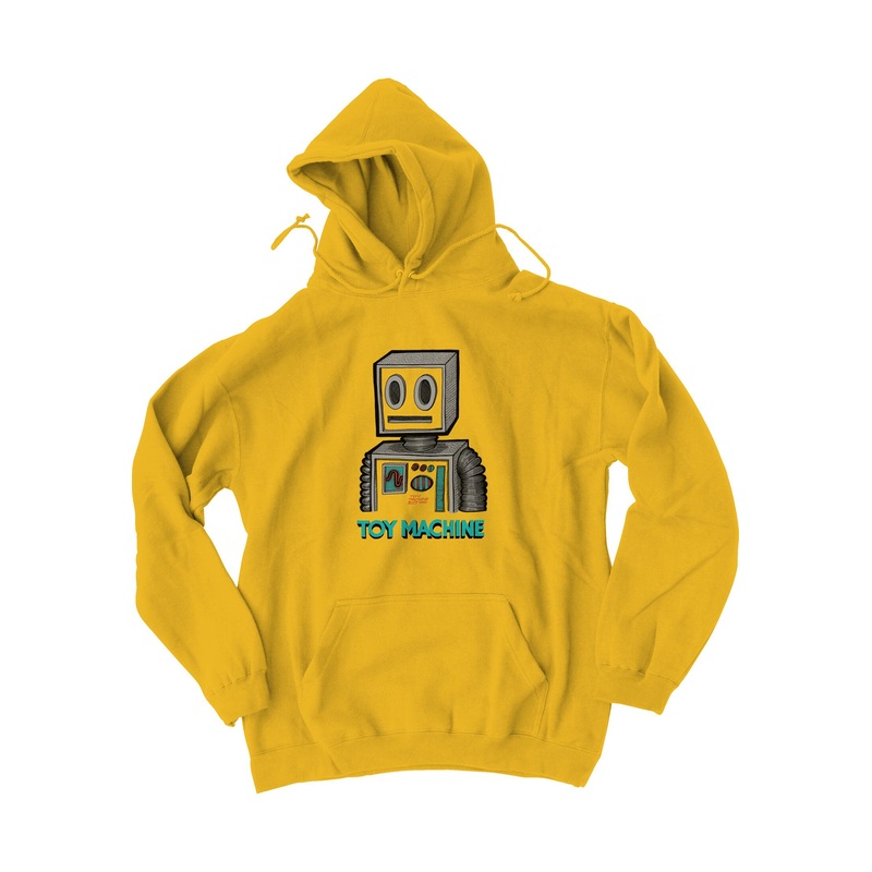 TOY MACHINE HOODY – PEN & INK YELLOW SMALL