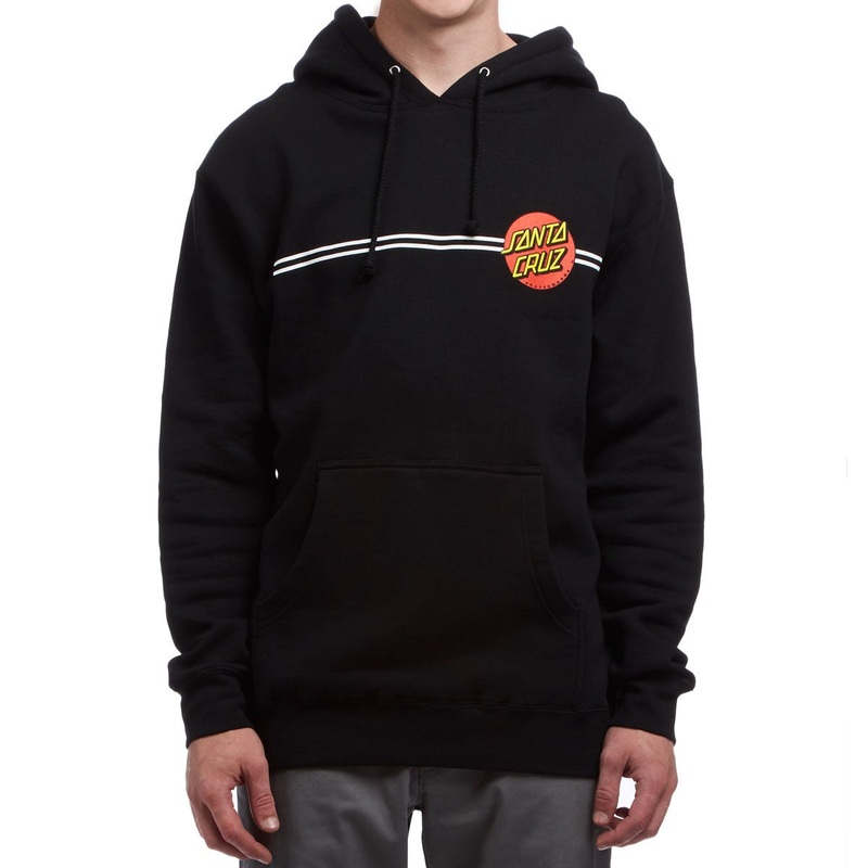 SANTA CRUZ HOODIE CLASSIC DOT BLACK SMALL
