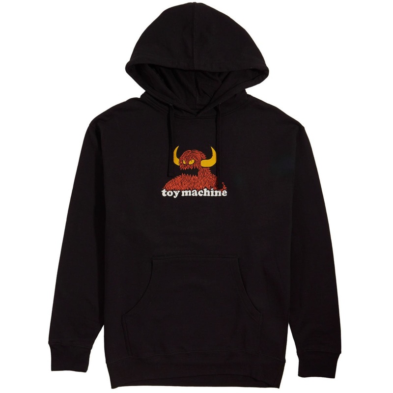 TOY MACHINE HOODIE FURRY MONSTER BLACK SMALL