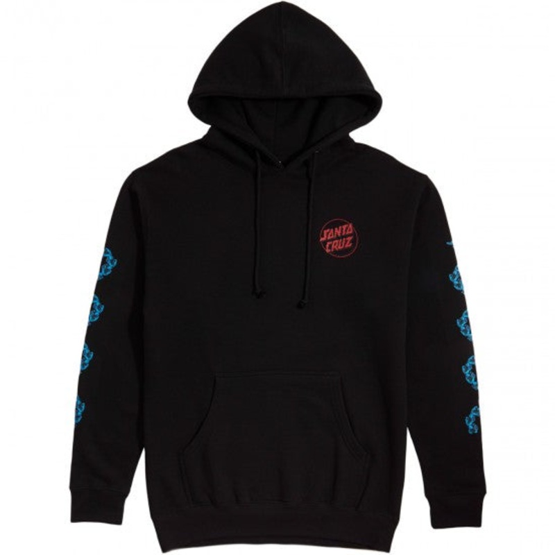 SANTA CRUZ HOODIE DEPTH DOT BLACK SMALL