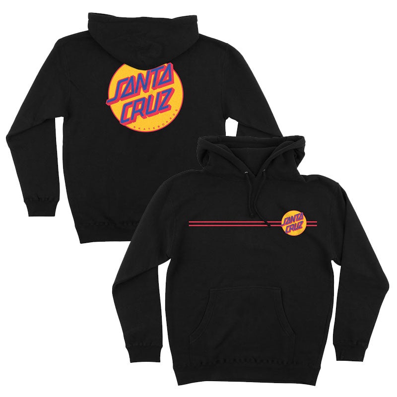 SANTA CRUZ HOODIE OTHER DOT BLACK/MUSTARD SMALL