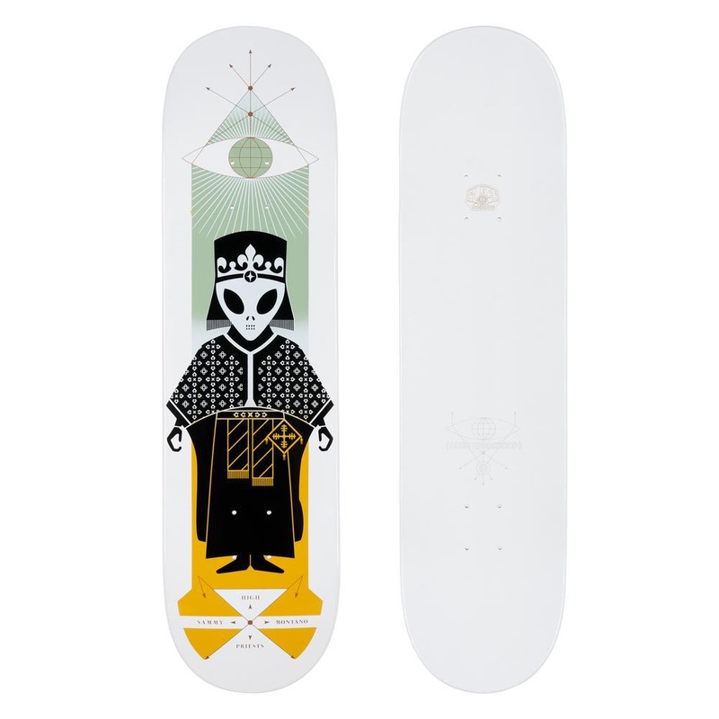 ALIEN WORKSHOP DECK – HIGH PRIEST WHITE DIP MONTANO (8.25″) 8.25″