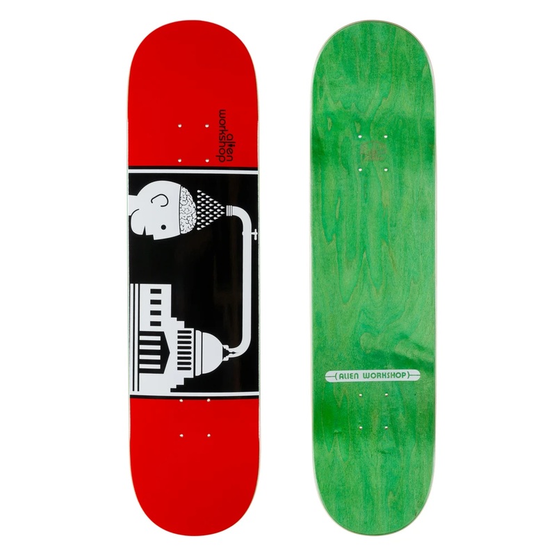 ALIEN WORKSHOP DECK – BRAINWASH RED (8″) 8″