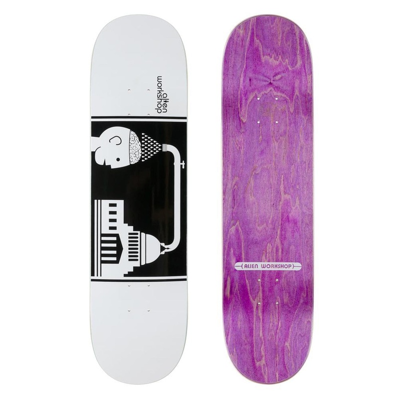 ALIEN WORKSHOP DECK – BRAINWASH WHITE (8.25″) 8.25″