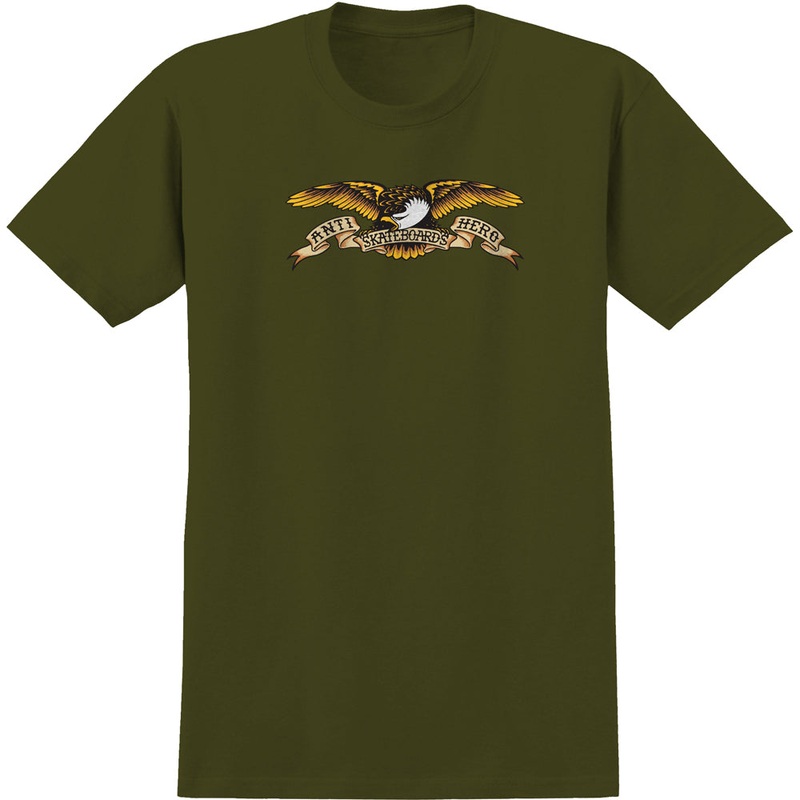 ANTIHERO EAGLE SS T-SHIRT MILITARY GREEN SMALL