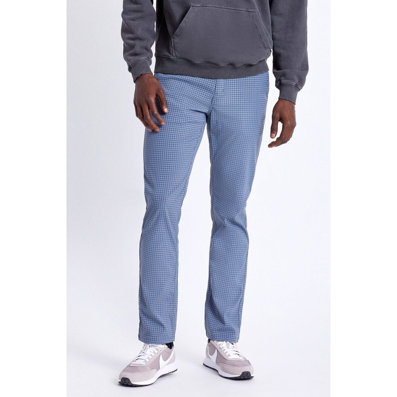 BRIXTON CHOICE TAPER PANT JOE BLUE/GREY HOUNDSTOOTH 30
