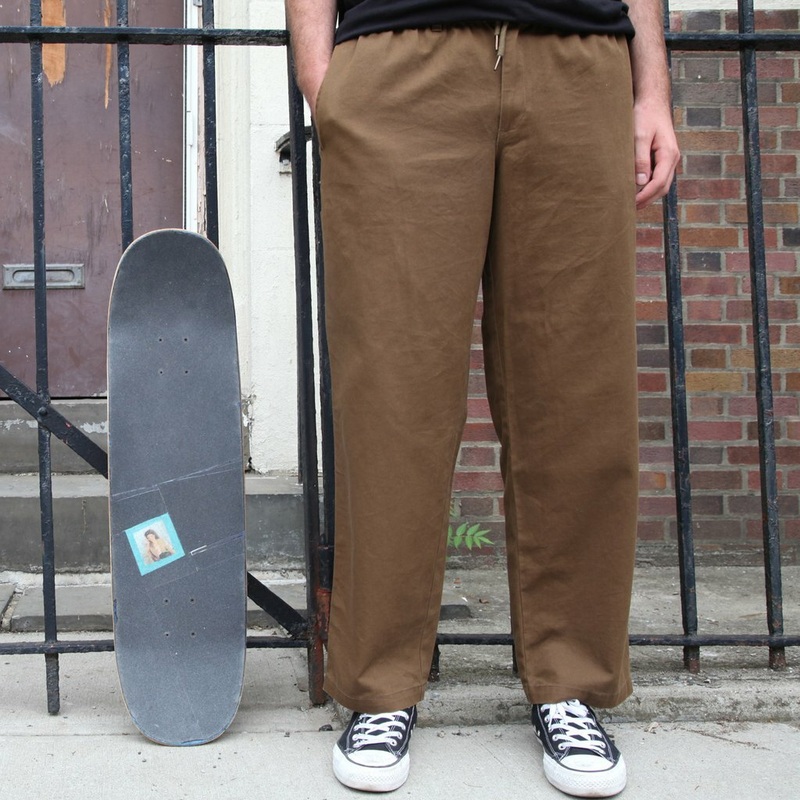 THEORIES PANTS STAMP LOUNGE BROWN SMALL