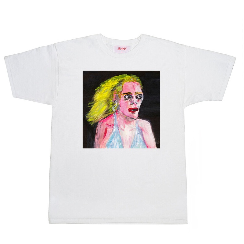 JENNY T-SHIRT GROTESQUE WHITE MED