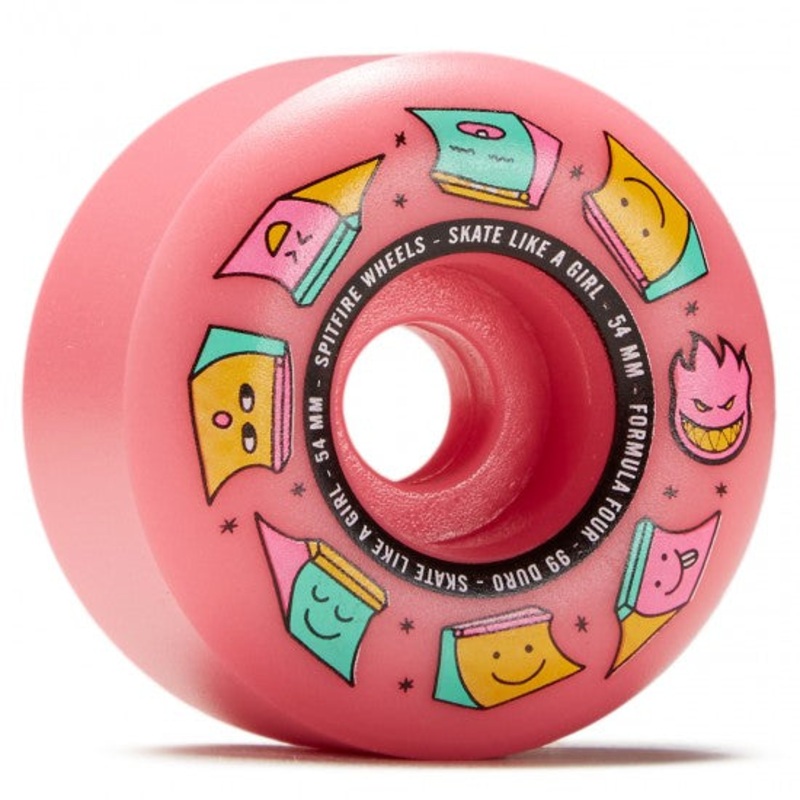 SPITFIRE WHEELS – FORMULA 4 SKATE LIKE A GIRL RADIAL PINK (54MM) 54MM
